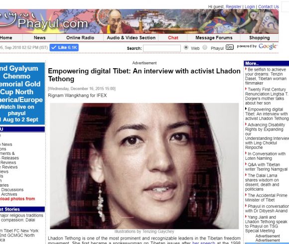 Empowering digital Tibet: An interview with activist Lhadon Tethong