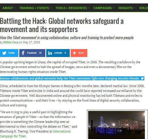 Battling the Hack: Global networks safeguard a movement and its supporters