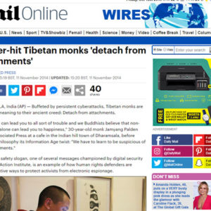 Hacker-hit Tibetan monks ‘detach from attachments’