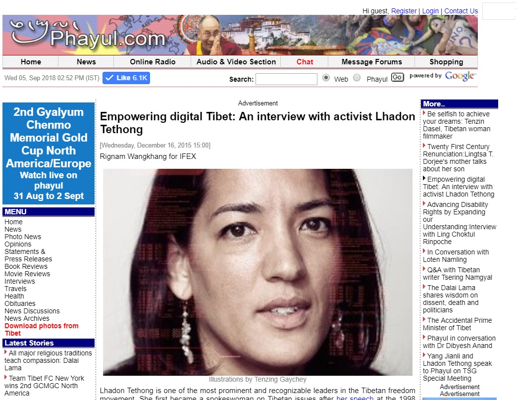 Empowering digital Tibet-An interview with activist Lhadon Tethong