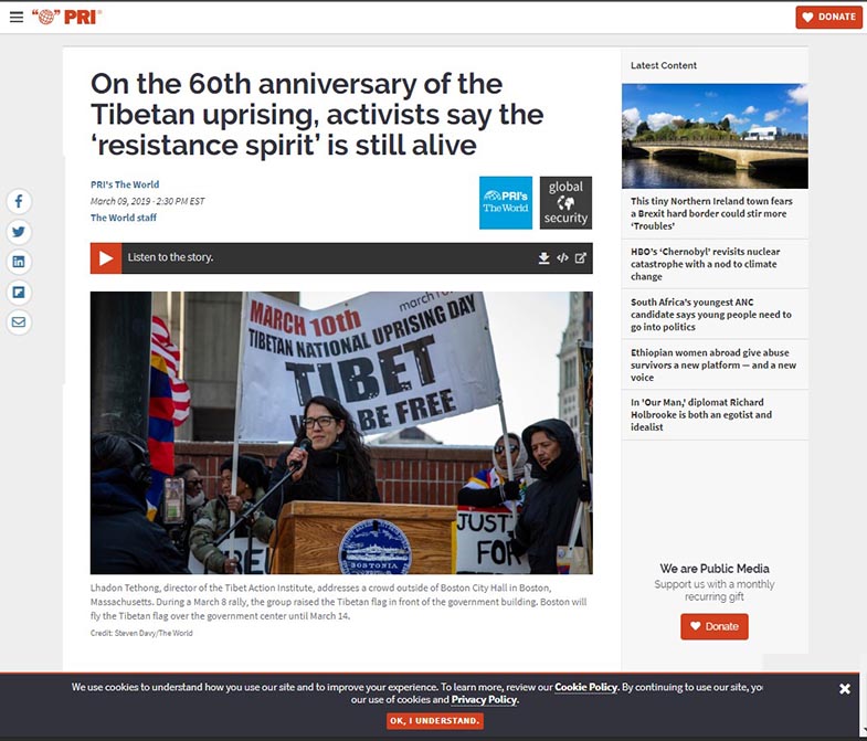 On the 60th anniversary of the Tibetan uprising, activists say the ‘resistance spirit’ is still alive