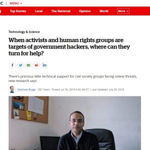 When activists and human rights groups are targets of government hackers, where can they turn for help?