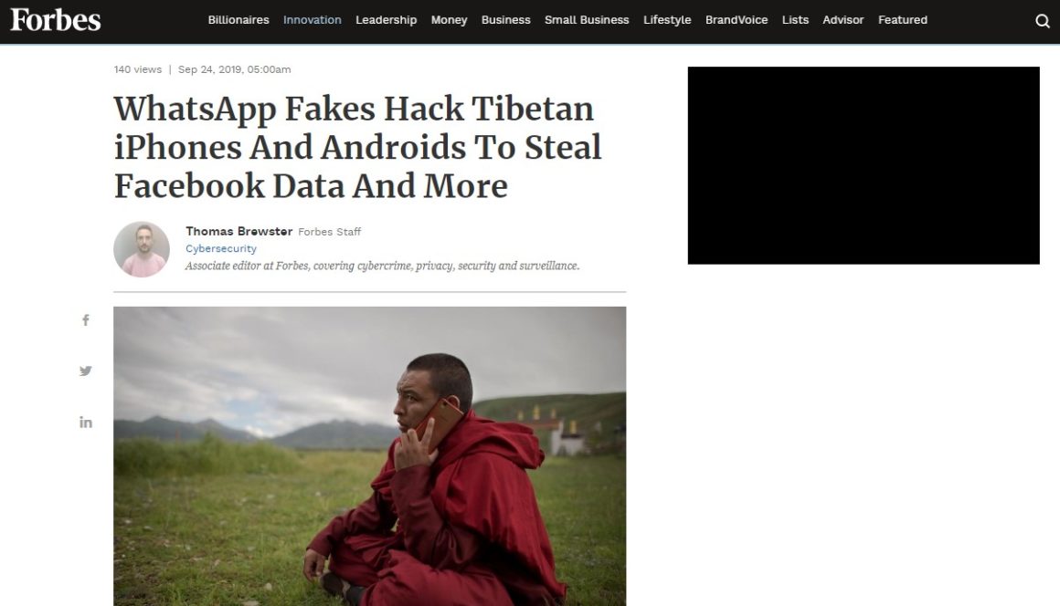 WhatsApp Fakes Hack Tibetan iPhones And Androids To Steal Facebook Data And More