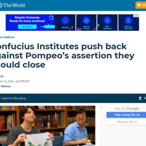 Confucius Institutes push back against Pompeo’s assertion they should close