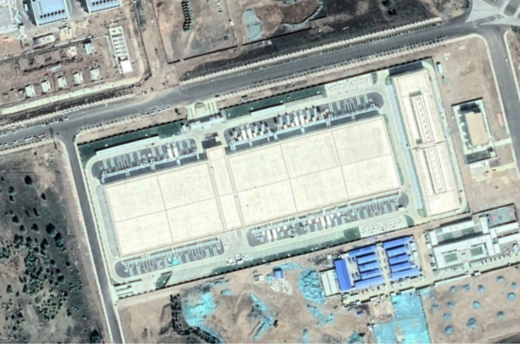 Apple’s new data center in the Inner Mongolia region of China. Cnes/Airbus, via Google Earth