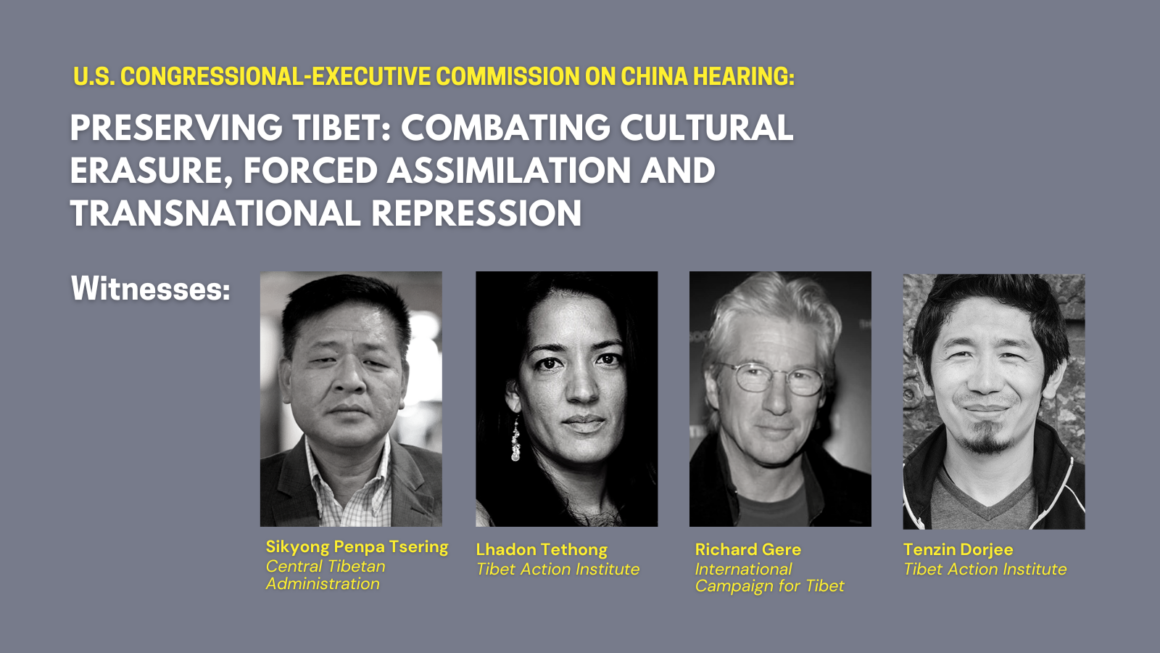 Tibet Action Testify at U.S. Congressional Hearing