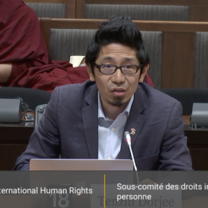 Tenzin Dorjee Testifies at Second Canadian Parliamentary Hearing on Colonial Boarding Schools in Tibet