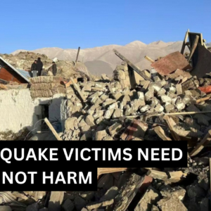 TIBET QUAKE VICTIMS NEED HELP, NOT HARM