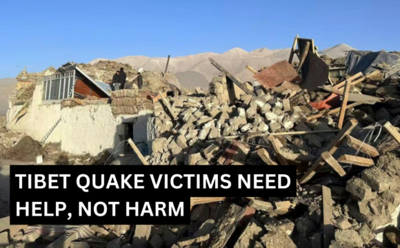 TIBET QUAKE VICTIMS NEED HELP, NOT HARM