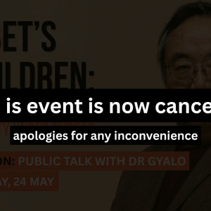 London: Public Talk with Dr Gyal Lo London: Public Talk with Dr Gyal Lo